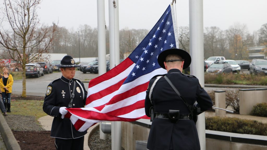 LPD Blue Steele memorial flag replacement 2018