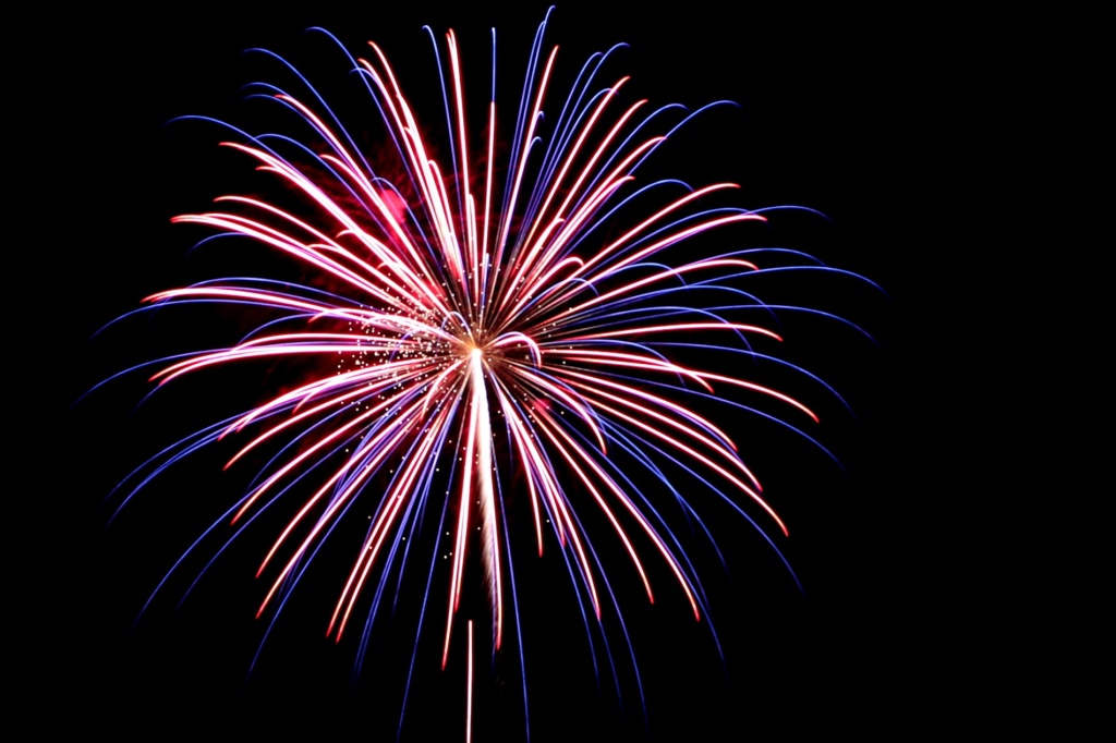 Generic shot of fireworks against the night sky