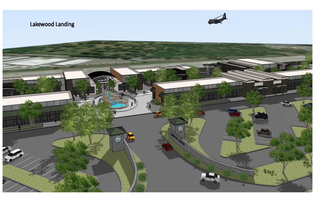Image of conceptual design of potential buildings for Lakewood Landing