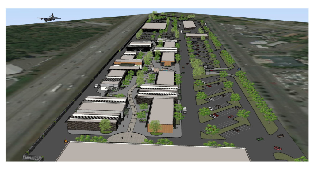 Image of conceptual design of potential buildings for Lakewood Landing