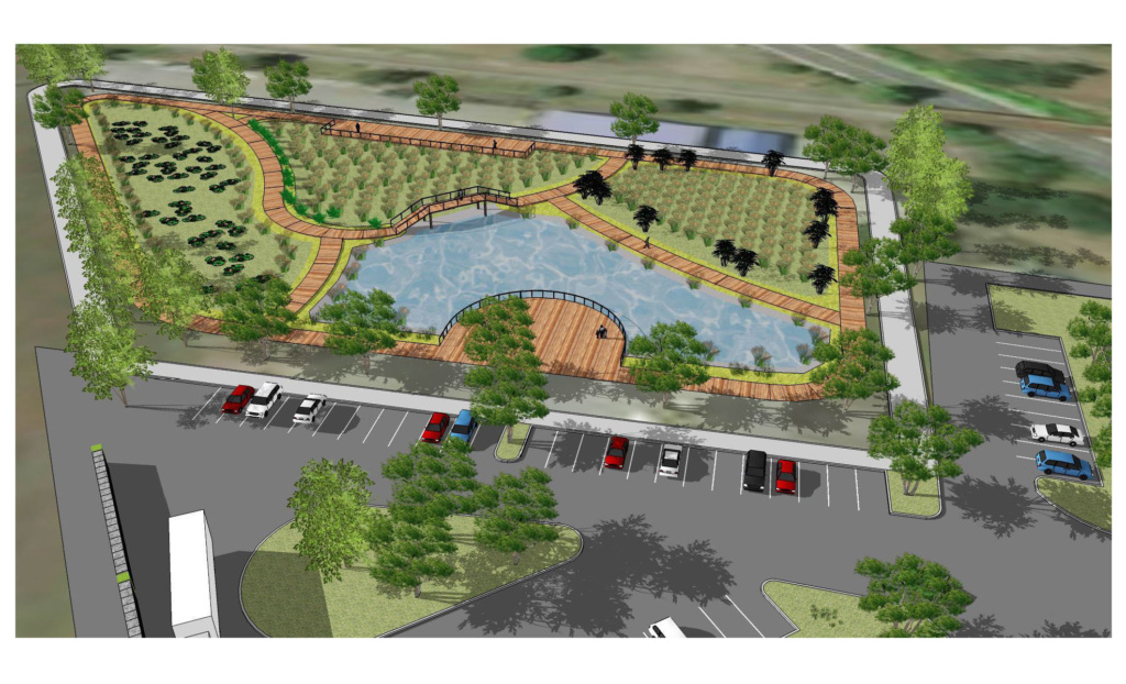 Image of conceptual design of potential buildings for Lakewood Landing