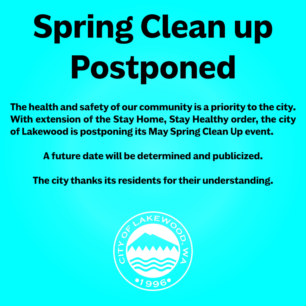 Spring Clean Up postponed