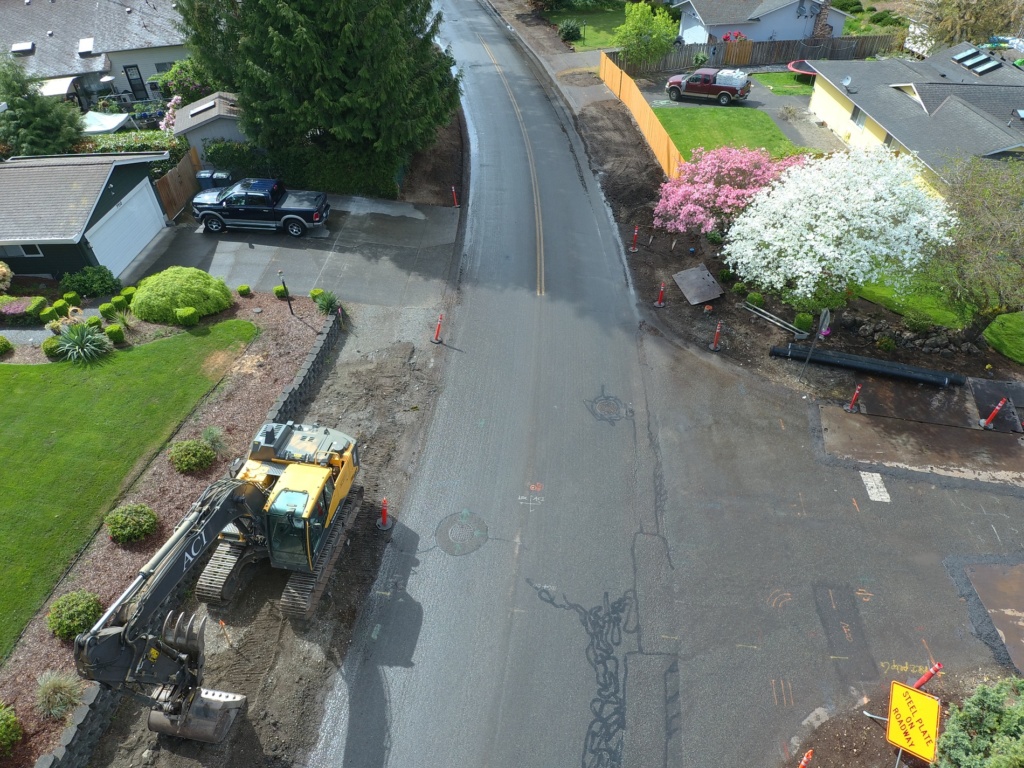 Onyx Drive construction drone shot