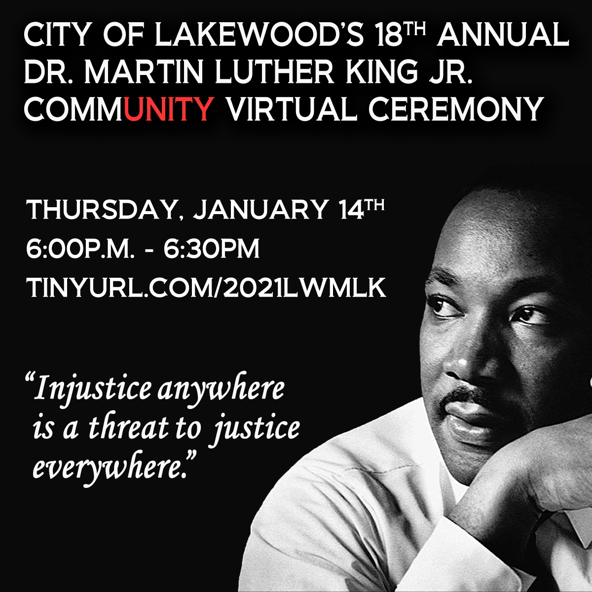 18th Annual Dr. Martin Luther King, Jr. Community Celebration – Virtual ...