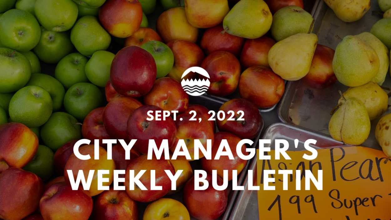 City Manager's Weekly Bulletin Sept. 2, 2022