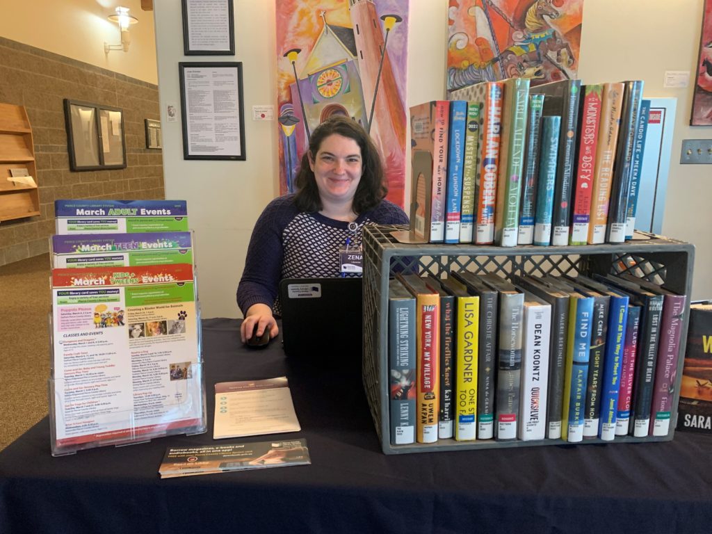 Librarian at Pop-Up Library