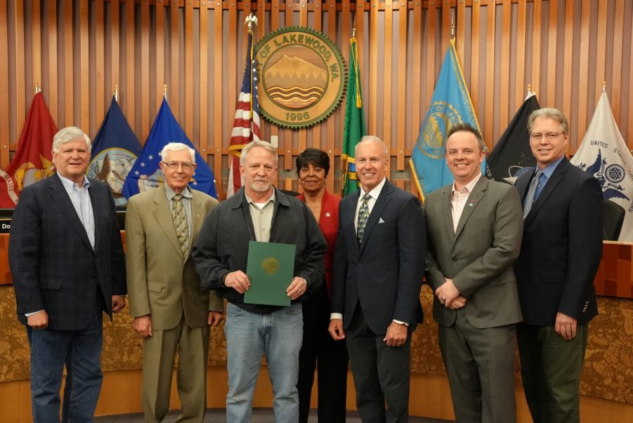The Lakewood City Council recognized Crane's Creations 2.0 owner Dave Olson with the May 2023 Business Showcase recognition.