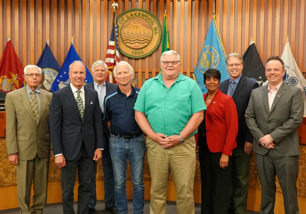 The Lakewood City Council issued a proclamation recognizing May 7-13. 2023 as Water Week. The presented it to Lakewood Water District representatives at their May 1, 2023 meeting.