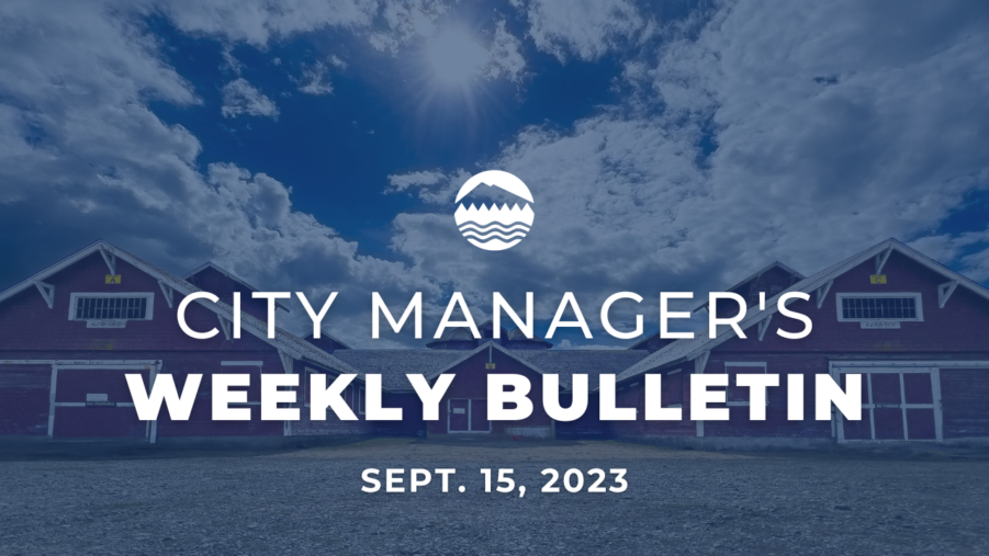 City Manager's weekly bulletin Sept. 15, 2023