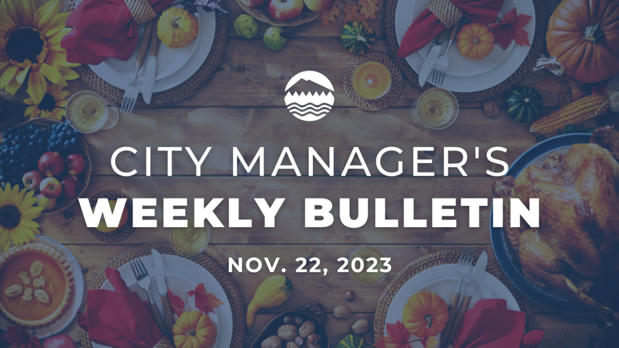 City Manager's Weekly Bulletin Nov. 22, 2023