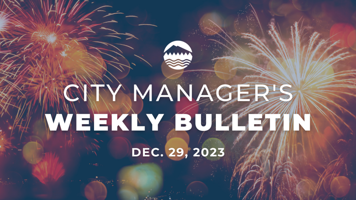 City Manager's weekly bulletin Dec. 29. 2023
