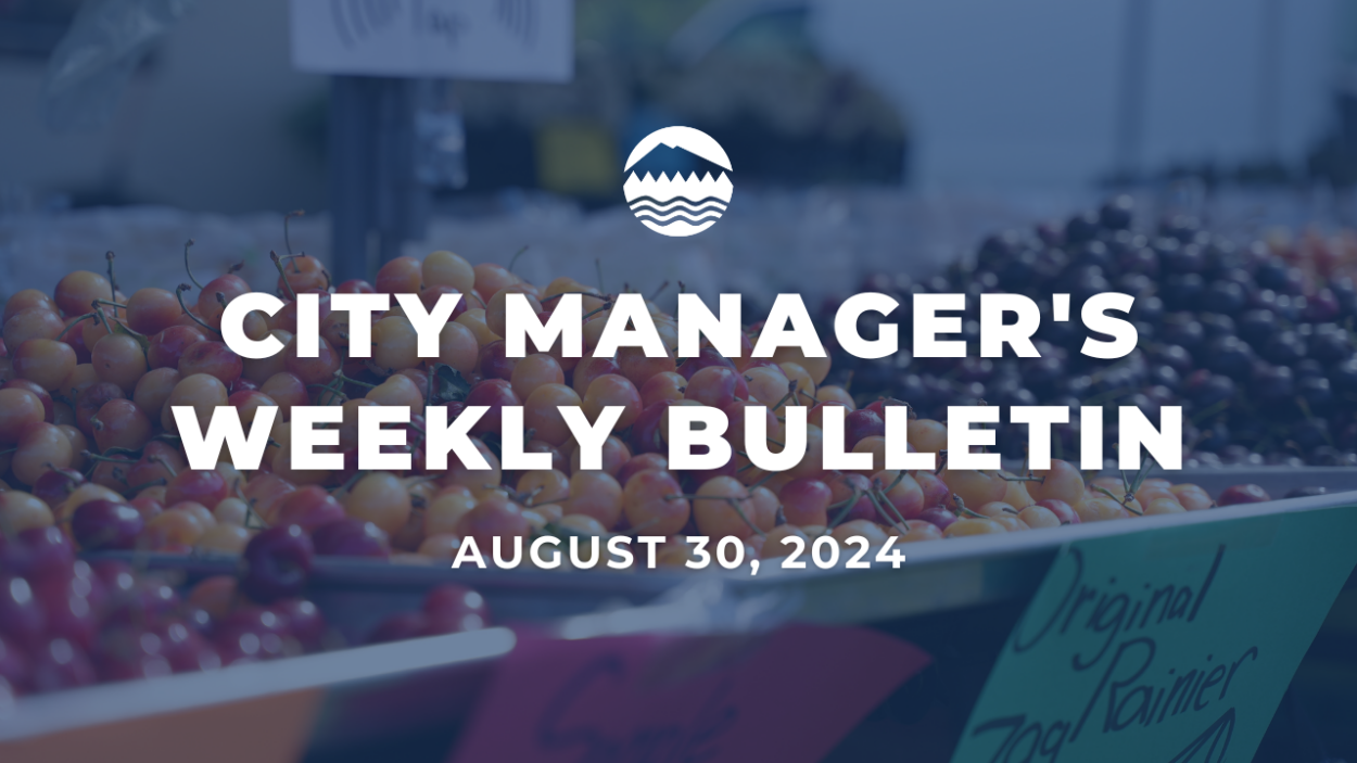 City Manager's Weekly Bulletin Aug. 30, 2024