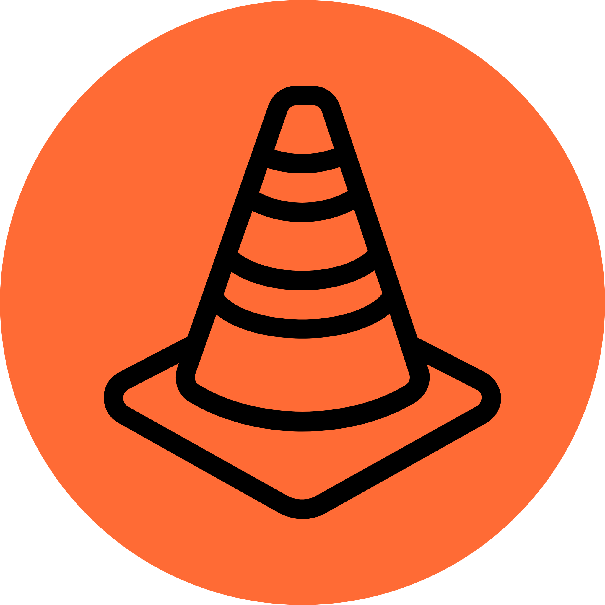 capital projects icon (construction cone)