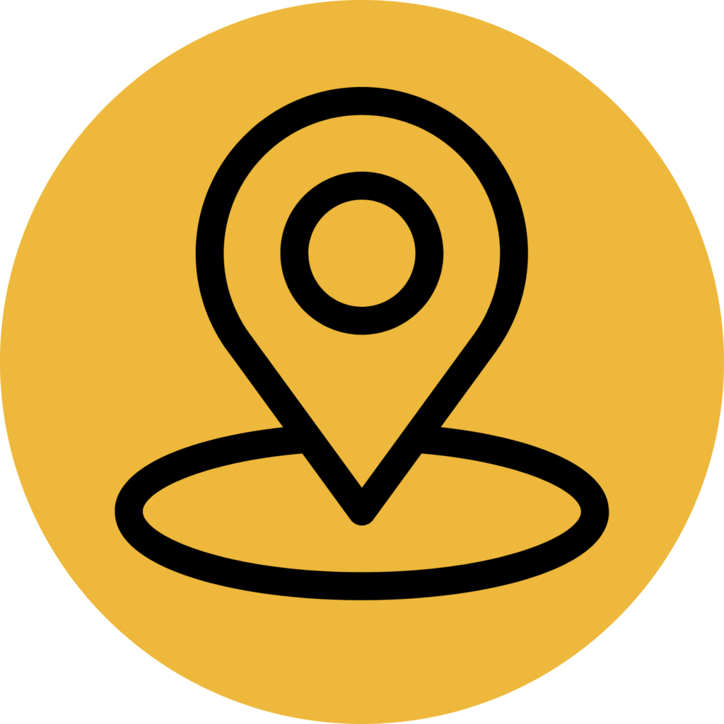 Icon with a location indicator.