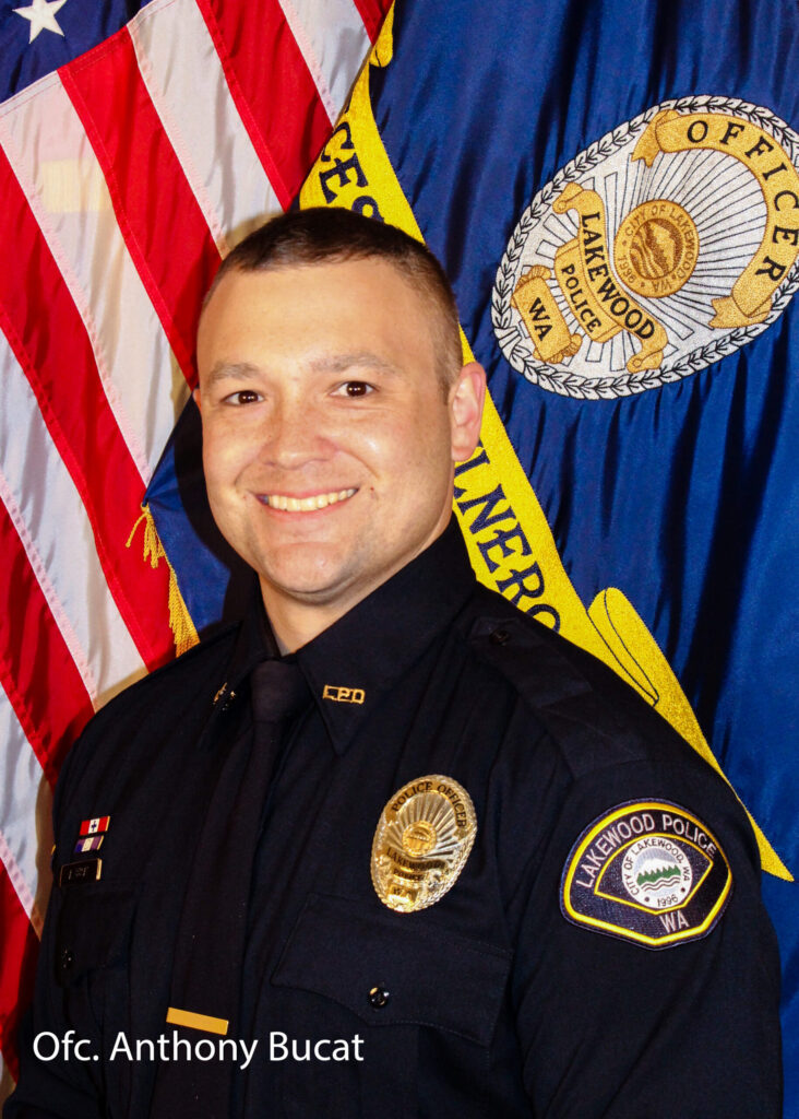 Professional headshot of Lakewood Police K9 Officer Anthony Bucat